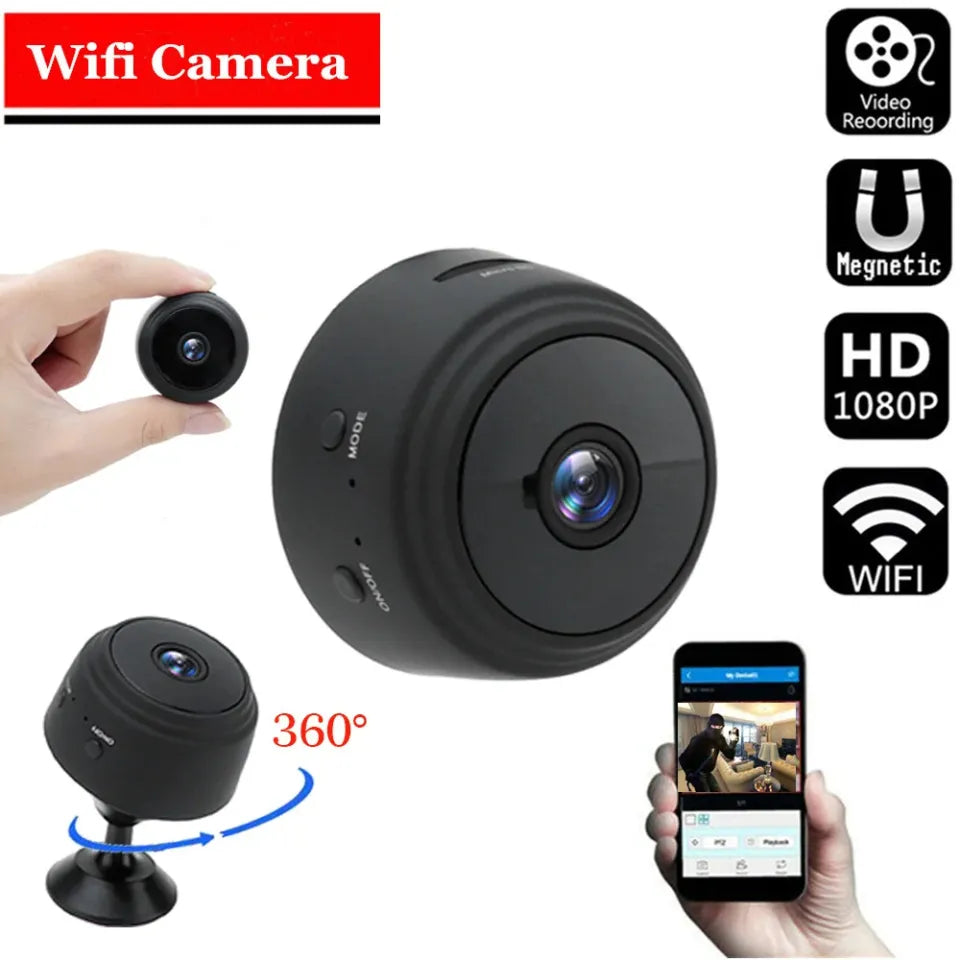 Wireless mini security camera monitor