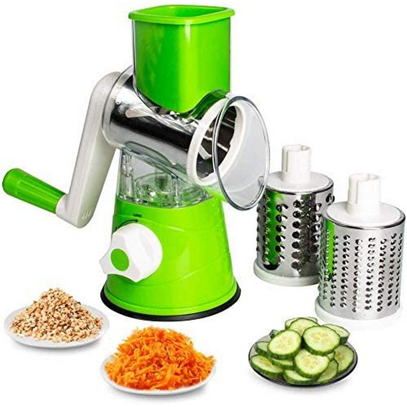Rotary cheese and vegetable grater