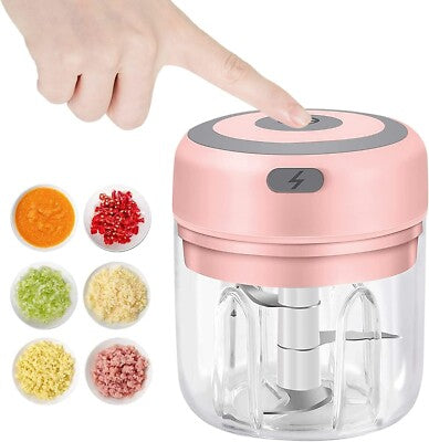 Mini Food Chopper Rechargeable Electric