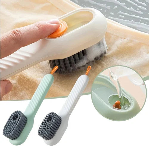 Multifunctional shoe cleaning brush dispenser