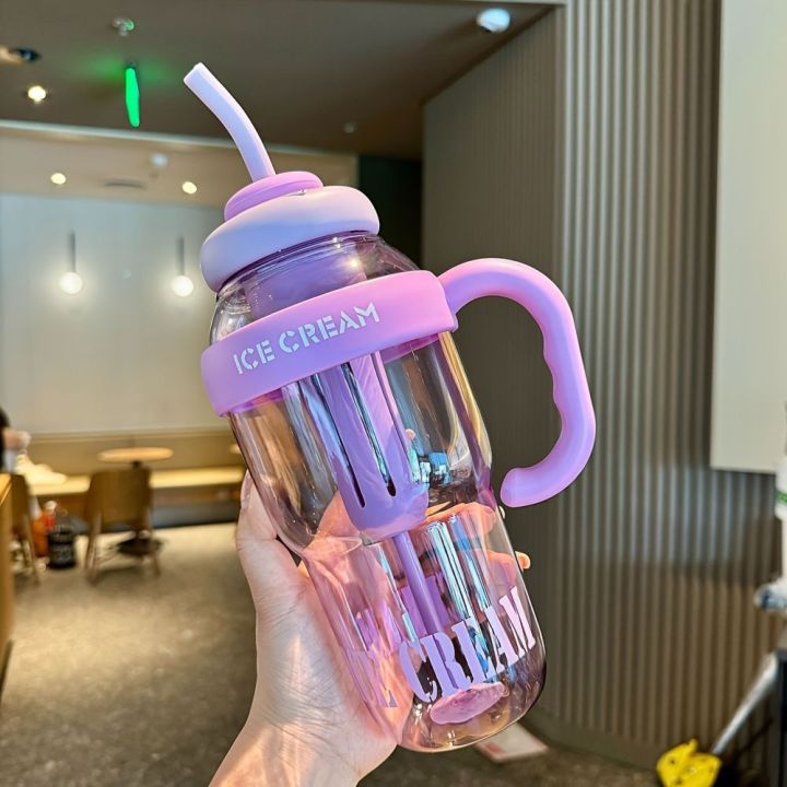 Large capacity plastic coffee bottle