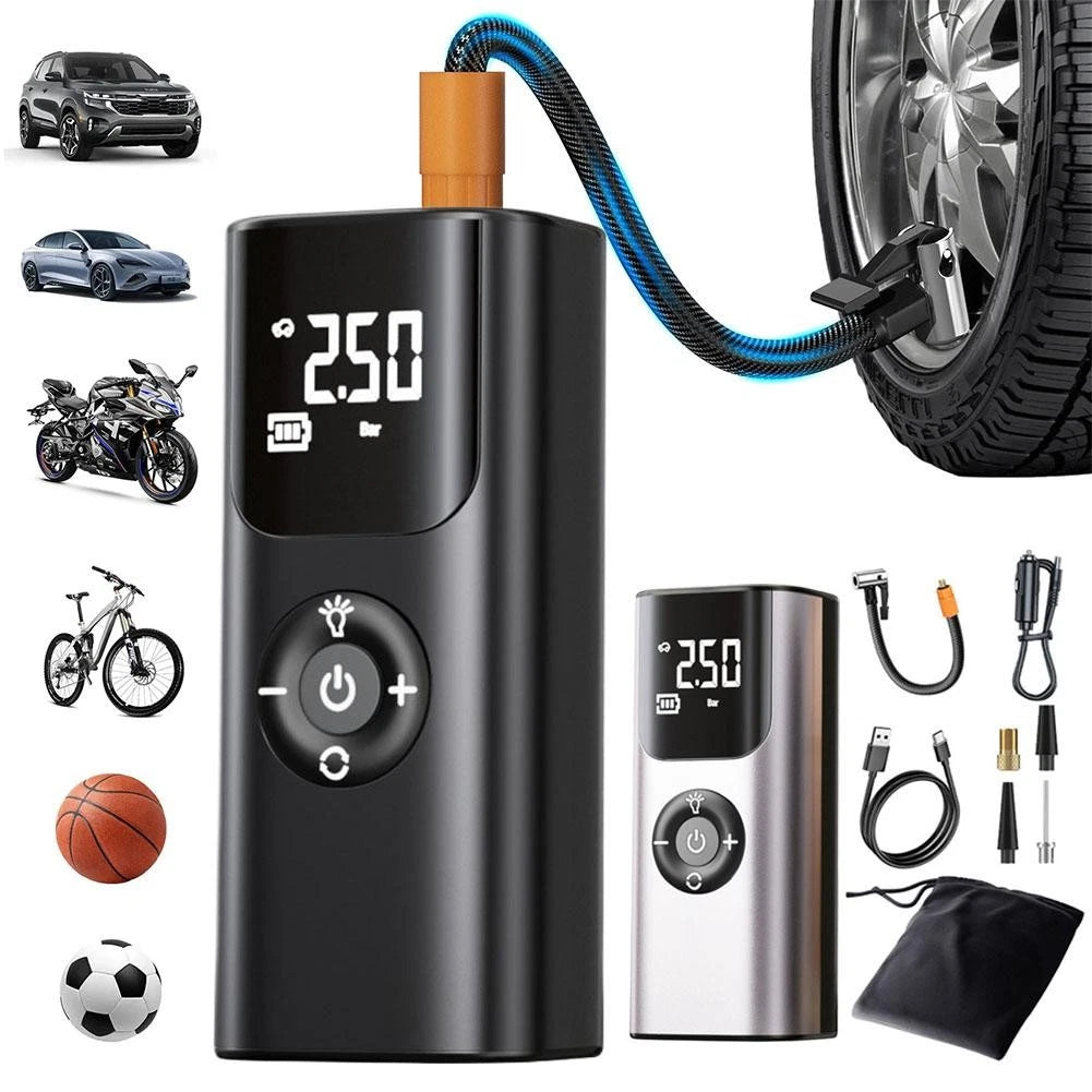1pc Quick-Fill Tire Inflator - Metal Nozzle w/ Pressure Release for Car Tires